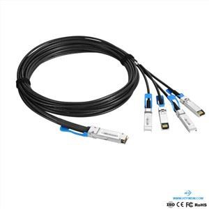 QSFP28 līdz 4x25G SFP28 DAC Breakout kabeļi